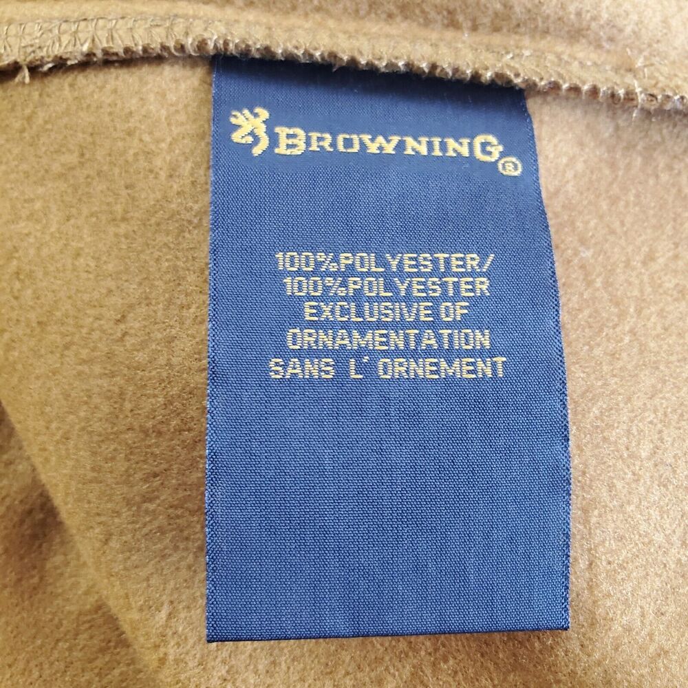 Browning 1/4 Zip Pullover Men's Large Gold/Brown Casual Sportswear New Superior - Picture 8 of 11